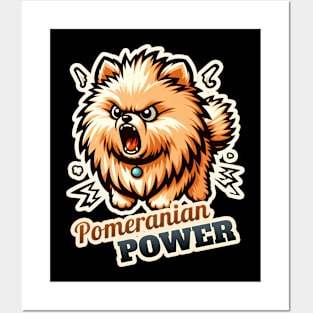 Pomeranian Angry Posters and Art